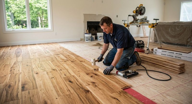 Hickory Floor Installation in San Antonio, TX