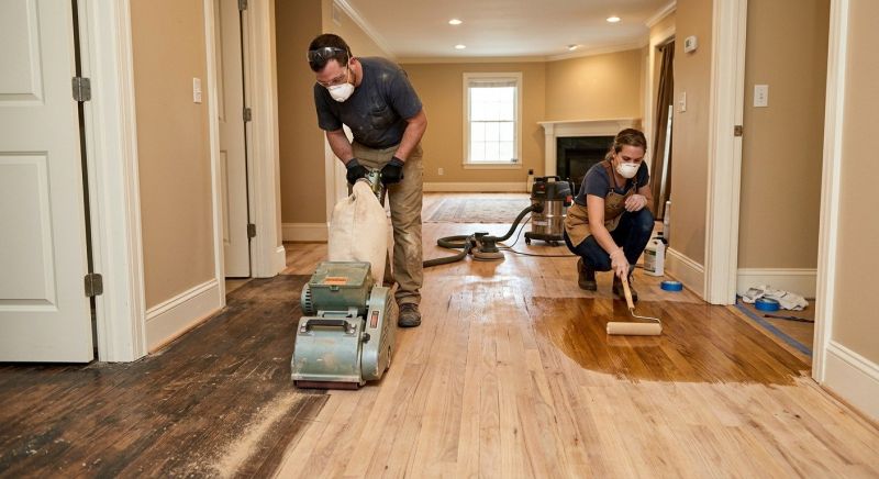 Cherry Floor Refinishing in Alpharetta, GA
