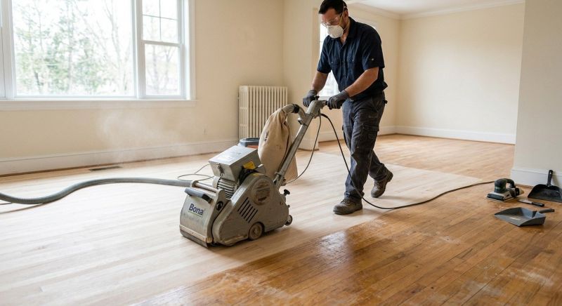 Pine Floor Refinishing in Olathe, KS