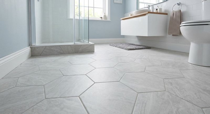 Restroom Floor Replacement in Fredericksburg, VA