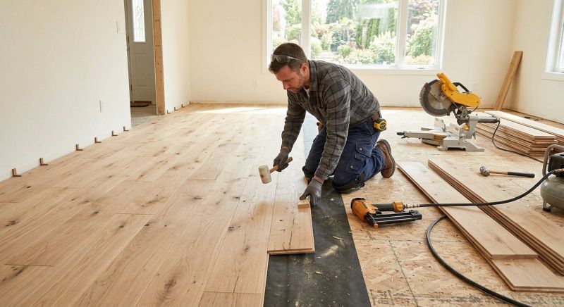 White Oak Floor Installation in San Antonio, TX
